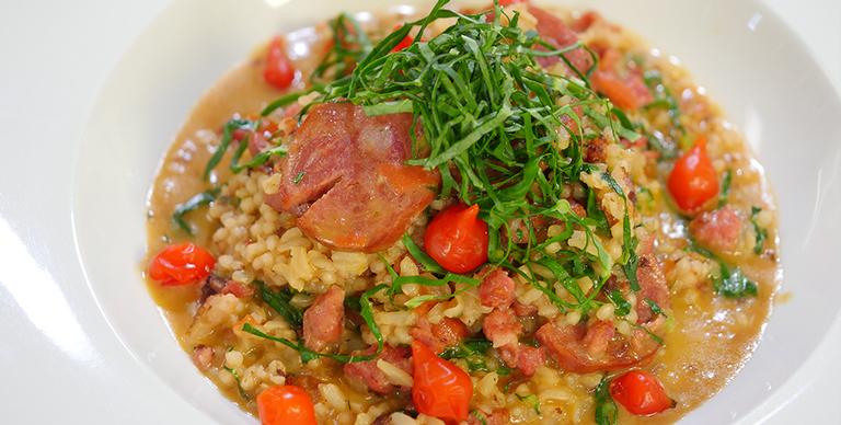 Arroz Carreteiro de Linguiça Embriagada
