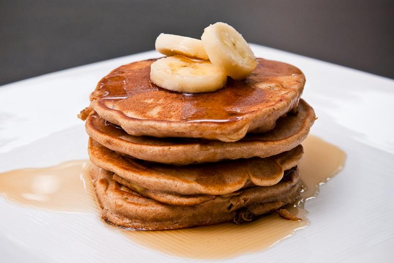 Panqueca funcional de banana e aveia