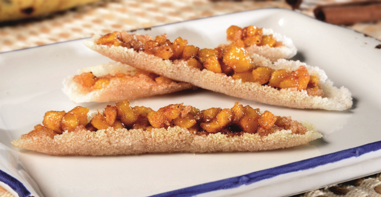 Receita do dia: Telha de tapioca com banana