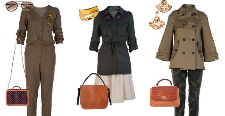 O estilo militar em looks jovens e maduros
