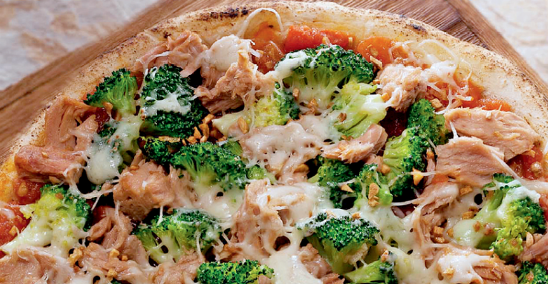 Receita do dia: Pizza de atum com brócolis