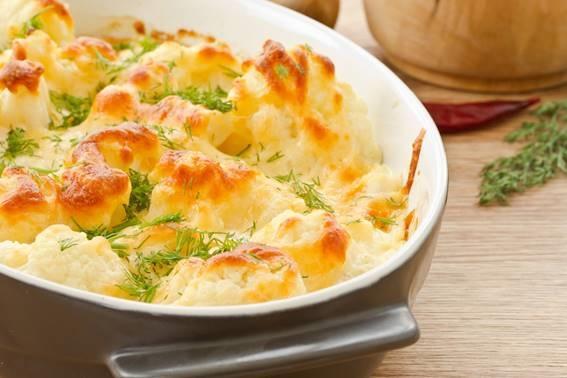 Couve-flor gratinada