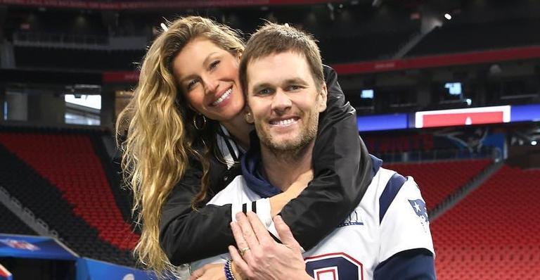 Gisele Bündchen comemora 10 anos de casamento com o galã Tom Brady e exibe foto emocionante