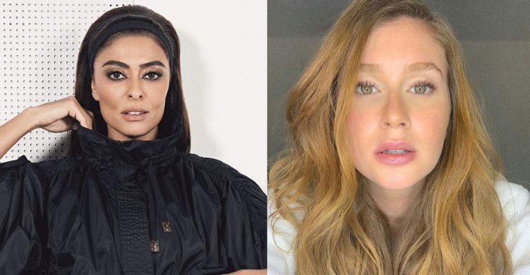Marina Ruy Barbosa sofre ‘ameaça’ de Juliana Paes e brinca: ”Você não”