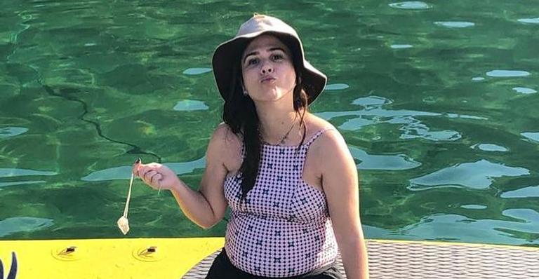 Tatá Werneck brinca na web: ”Esperando uns body da Zoe”
