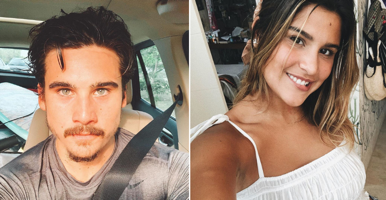 Juntos? Nicolas Prattes e Giulia Costa visitam museu ao mesmo tempo em Nova York