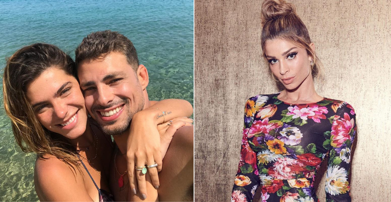 Com atual esposa, Cauã Reymond encontra Grazi Massafera para aniversário da filha
