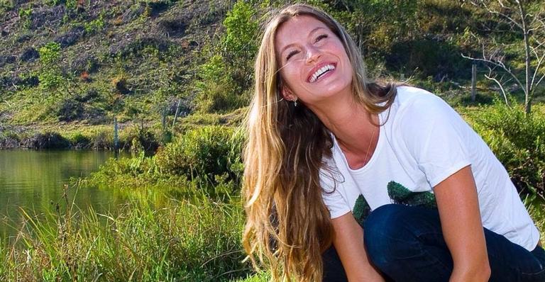 Gisele Bündchen aparece em horta com os filhos e faz promessa ao planeta
