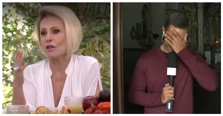 Ana Maria Braga intimida jornalista com pergunta inusitada e Louro José dispara: ”Como derrubar um repórter ao vivo”