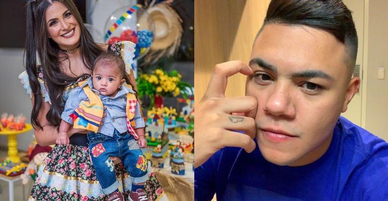 Mãe do filho de Felipe Araujo ofende seguidores ao justificar festa luxuosa: ”Gente burra”