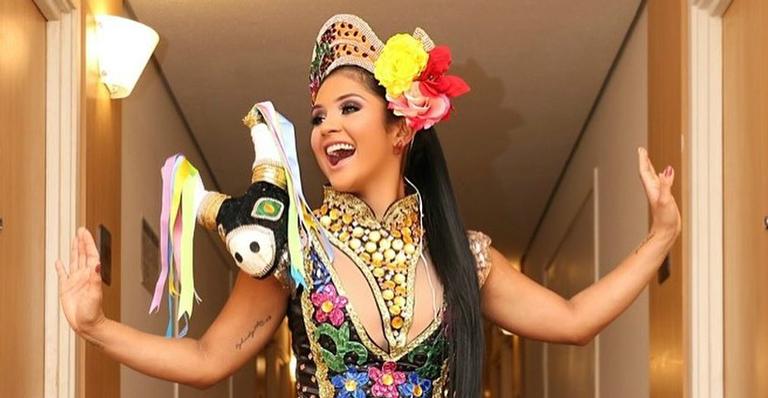Mileide Mihaile se veste de ‘Bumba meu Boi’ e reação de Yudhy é emocionante