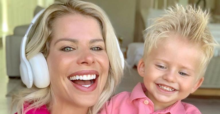Show de fofura! Karina Bacchi comemora aniversário do filho e se derrete: ”Como é bom amar você”