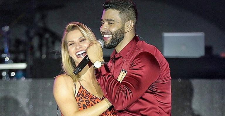 Andressa Suita passa nervoso após Gusttavo Lima ”revelar” filho em show 