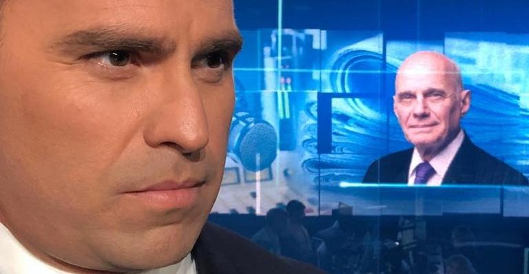 Rodrigo Bocardi reage ao ser confundido ao vivo com Ricardo Boechat: “Que honra!”