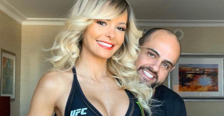 Ring girl do UFC, Jheny Andrade, anuncia gravidez de youtuber Caio Novaes 