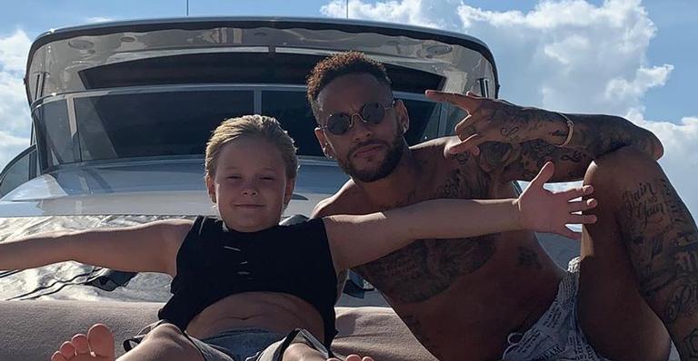 Família! Neymar Jr. se declara para Davi Lucca e ex-namorada do craque se comove: ”Saudade”