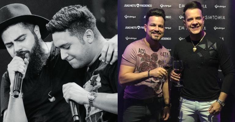 Após briga judicial, João Neto e Frederico fazem as pazes com Henrique e Juliano e cantam juntos em fórum
