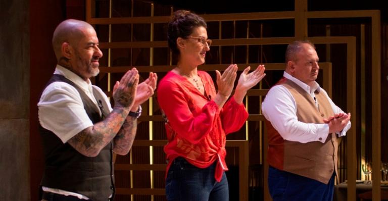 Henrique Fogaça, Paola Carosella e Erick Jacquin cozinham para os finalistas