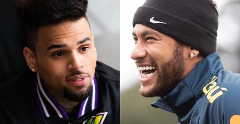 Amigos? Neymar e Chris Brown curtem festa luxuosa em Miami