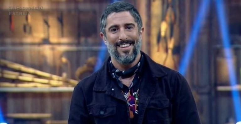 A Fazenda 11: Marcos Mion é chamado de Gugu e Bial por participantes e ironiza: ”Prazer, Tiago Leifert”