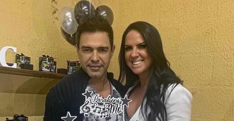Zezé Di Camargo assume que passa maquiagem em vídeo com Graciele Lacerda