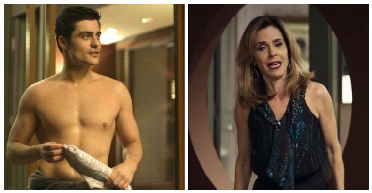 ‘A Dona do Pedaço’: Lyris deixa escapar segredo sobre Leandro e Adriano fica boquiaberto