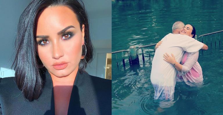 Um ano após overdose, Demi Lovato se batiza em Israel: ”Renovada”