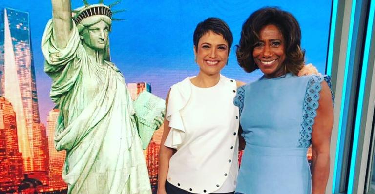 Sandra Annenberg e Glória Maria trocam carinhos e comemoram estreia no ‘Globo Repórter’