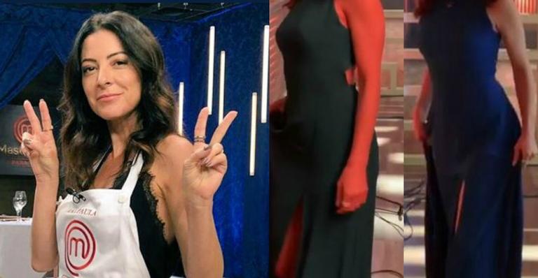 Azul ou verde? Vestido de Ana Paula Padrão muda de cor misteriosamente e intriga seguidores