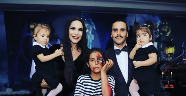 Ivete Sangalo e família surgem com fantasia assustadora e fãs comentam: ”Família do horror”