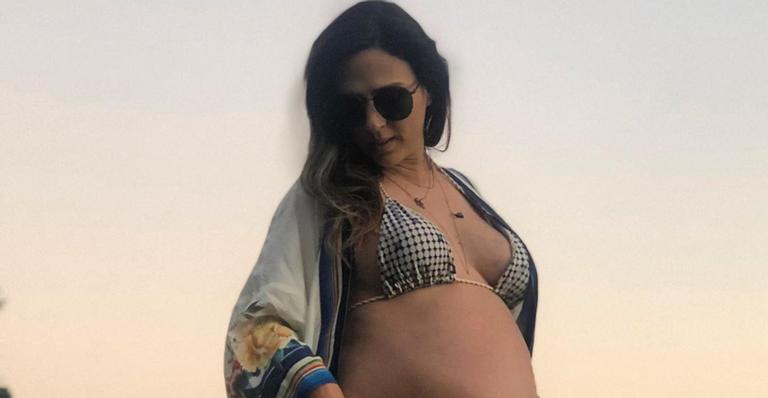 Tata Werneck esclarece rumores de que estaria em trabalho de parto e avisa que ainda pode faltar um mês