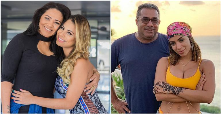 Mãe de Lexa e pai de Anitta quase se beijam em bastidores de videoclipe e cantoras comentam