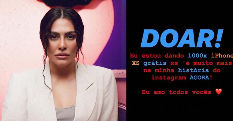 Fãs de Cleo caem no golpe do ”Iphone grátis” após ela ter sua conta hackeada