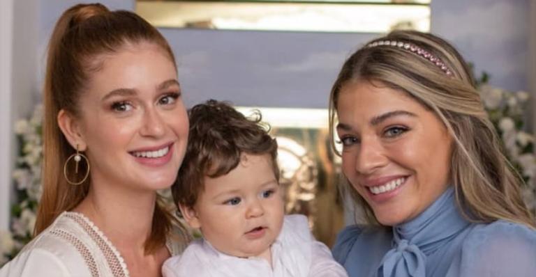 Marina Ruy Barbosa batiza o filho da amiga Luma Costa em capela no Rio de Janeiro