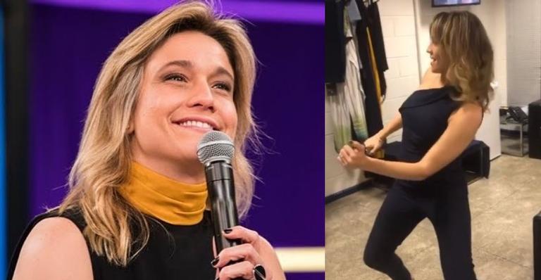 Fernanda Gentil faz dança esquisita para comemorar chegada da sexta-feira; veja