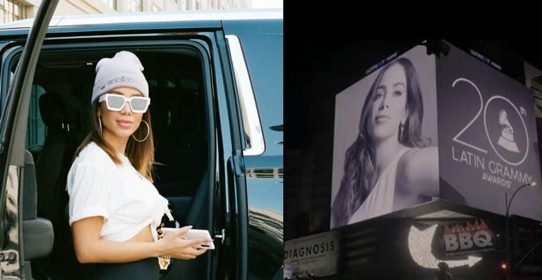 Internacional! Anitta estampa publicidade do Grammy na avenida mais famosa de Nova York, Times Square