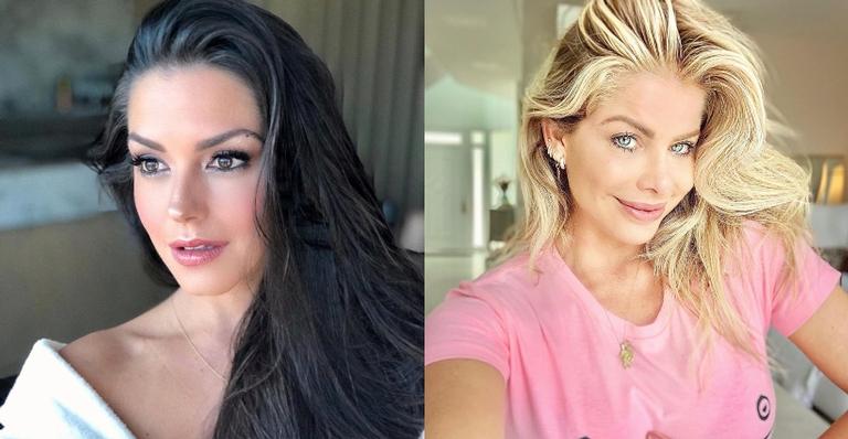 ‘Chuva de beleza’! Thais Fersoza e Karina Bacchi posam juntinhas e web vai ao delírio: ”Lindas”
