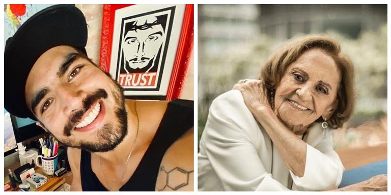 Emoção! Caio Castro tieta Laura Cardoso e se declara: ”Isso sim é um prêmio de valor”
