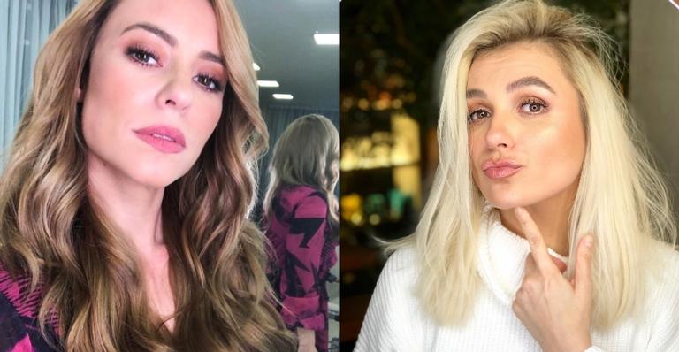 Paolla Oliveira brinca com Monica Iozzi sobre cabelo loiro: ”Terrível”