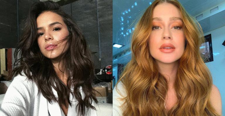 Bruna Marquezine rebate comparações de fãs de Marina Ruy Barbosa: ”A competição só existe entre vocês”