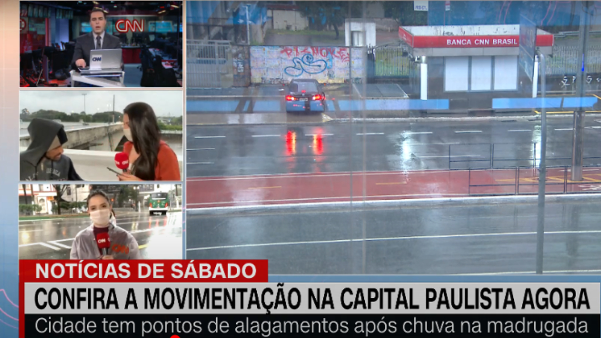 Ao vivo, repórter da CNN é ameaçada por homem com faca e tem dois celulares roubados