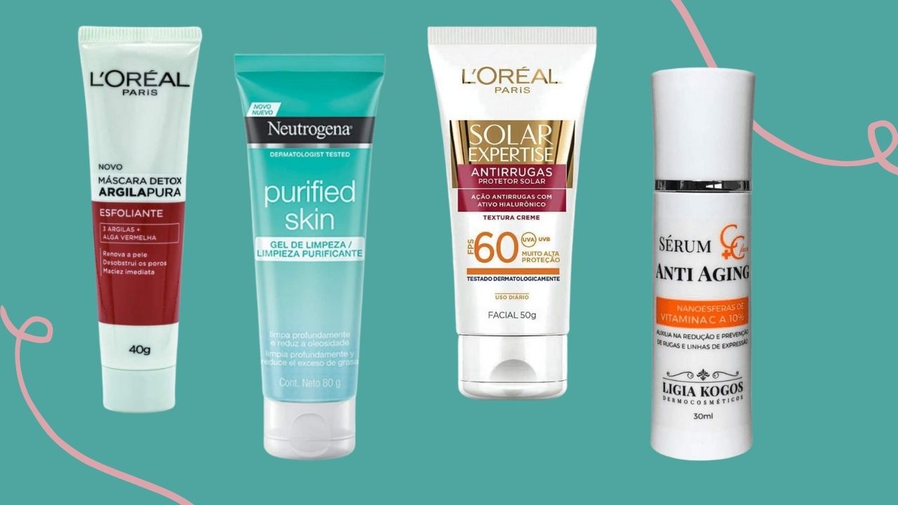 Creme, gel de limpeza e mais: 10 produtos em oferta para manter a pele sempre limpa e hidratada