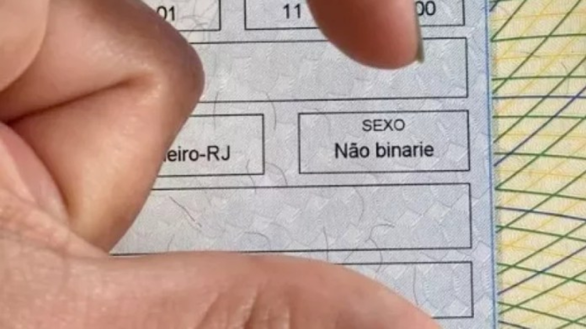 No Rio de Janeiro, documentos de certidão de nascimento incluem gênero “não-binare”