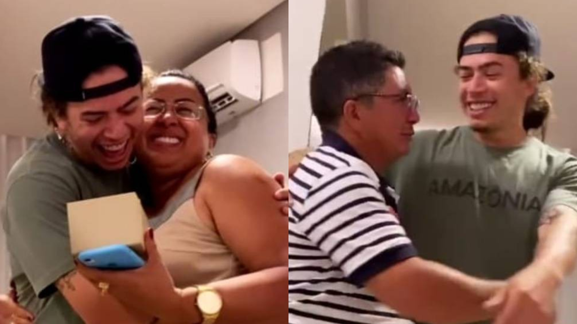 Pura emoção! Whindersson Nunes faz surpresa especial para contar aos pais que terá um filho
